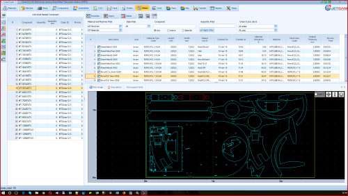 Sheet metal tracking, nesting and scheduling software