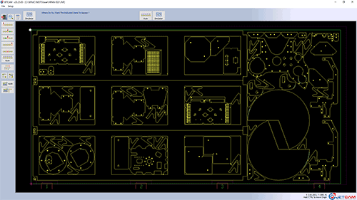 Sheet metal nesting software